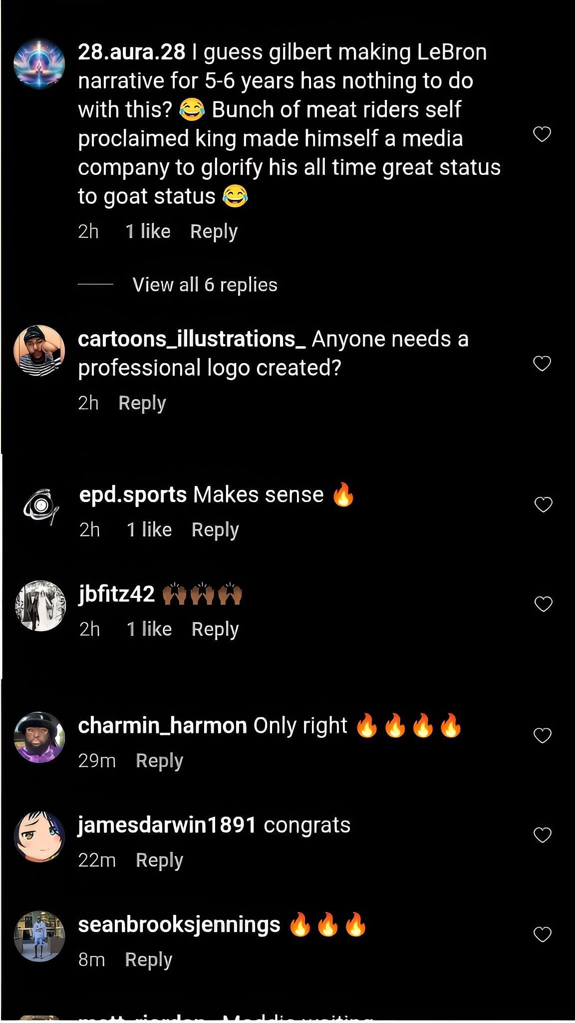 Comments on the post